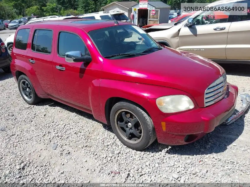 2010 Chevrolet Hhr Lt VIN: 3GNBABDB6AS564900 Lot: 42779332