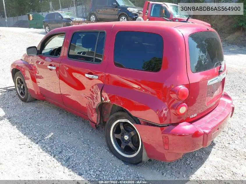 2010 Chevrolet Hhr Lt VIN: 3GNBABDB6AS564900 Lot: 42779332