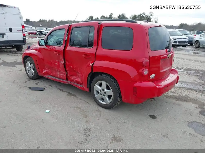 2011 Chevrolet Hhr Lt VIN: 3GNBABFW1BS630755 Lot: 41719062