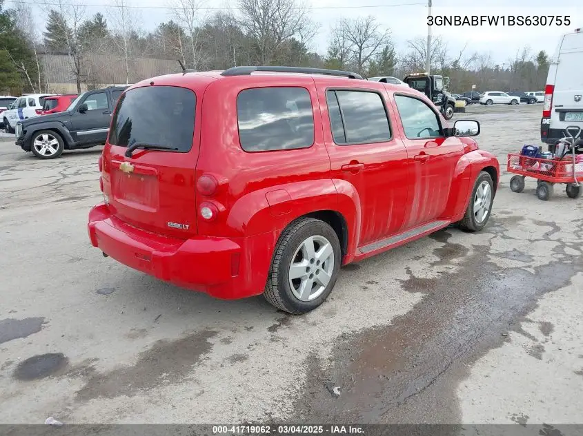2011 Chevrolet Hhr Lt VIN: 3GNBABFW1BS630755 Lot: 41719062
