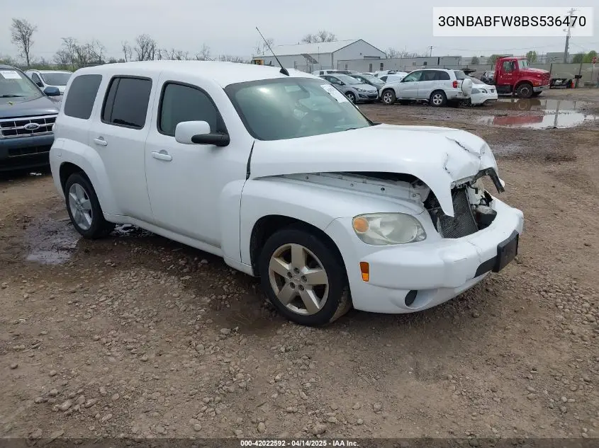 2011 Chevrolet Hhr Lt VIN: 3GNBABFW8BS536470 Lot: 42022592