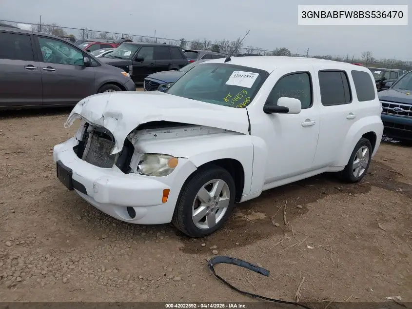 2011 Chevrolet Hhr Lt VIN: 3GNBABFW8BS536470 Lot: 42022592