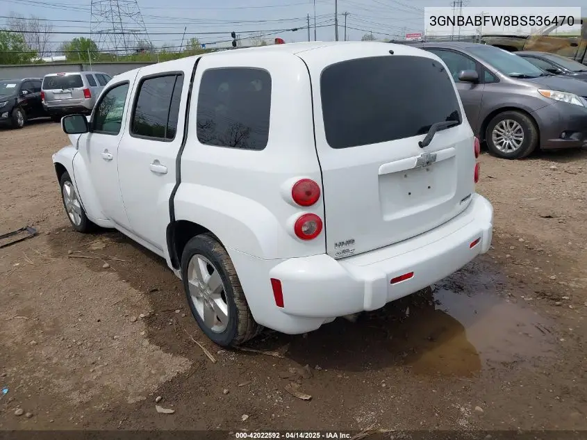 2011 Chevrolet Hhr Lt VIN: 3GNBABFW8BS536470 Lot: 42022592