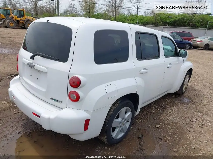 2011 Chevrolet Hhr Lt VIN: 3GNBABFW8BS536470 Lot: 42022592