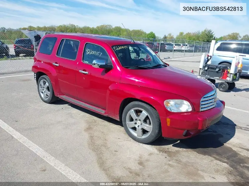 2011 Chevrolet Hhr Lt VIN: 3GNBACFU3BS542813 Lot: 42200157