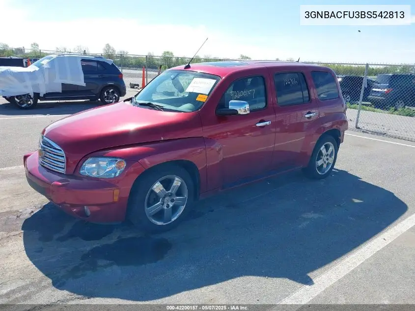 2011 Chevrolet Hhr Lt VIN: 3GNBACFU3BS542813 Lot: 42200157
