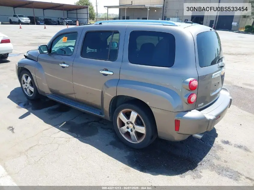 2011 Chevrolet Hhr Lt VIN: 3GNBACFU0BS533454 Lot: 42211213