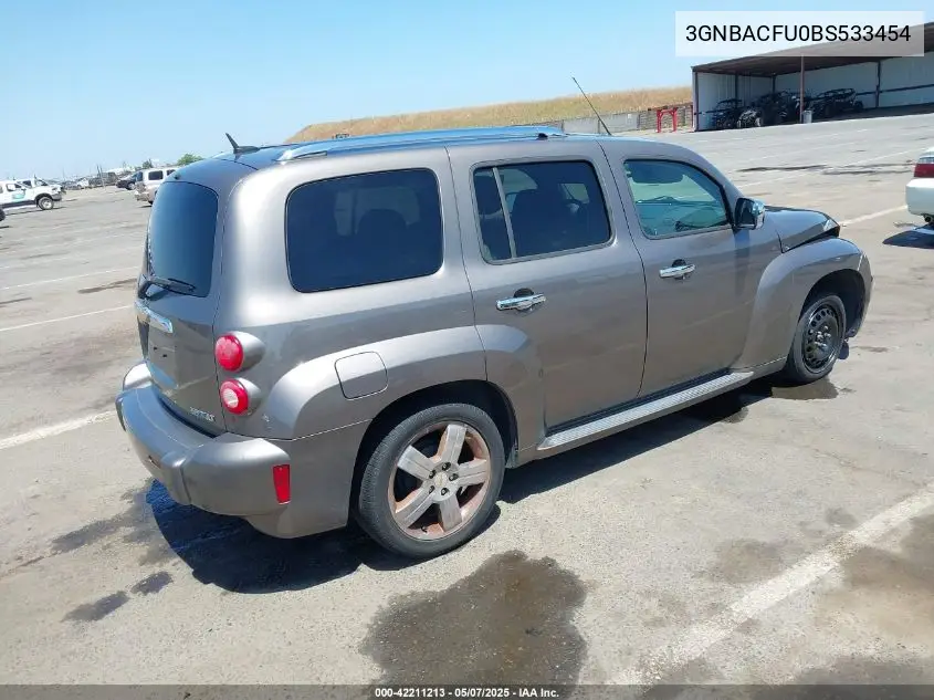 2011 Chevrolet Hhr Lt VIN: 3GNBACFU0BS533454 Lot: 42211213