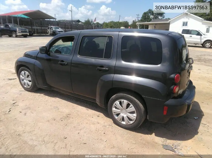 2011 Chevrolet Hhr Lt VIN: 3GNBABFW1BS597563 Lot: 42609275