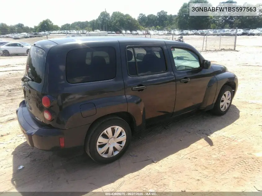 2011 Chevrolet Hhr Lt VIN: 3GNBABFW1BS597563 Lot: 42609275