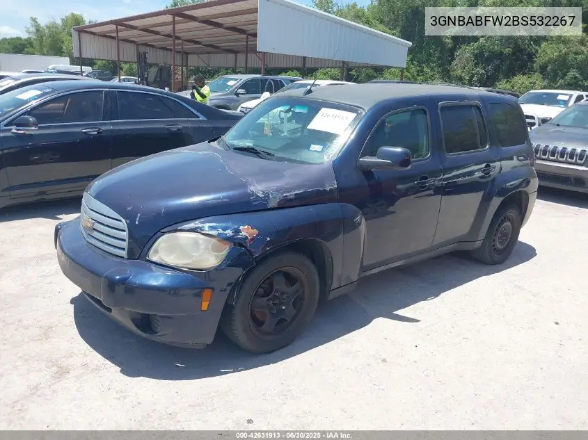 2011 Chevrolet Hhr Lt VIN: 3GNBABFW2BS532267 Lot: 42631913