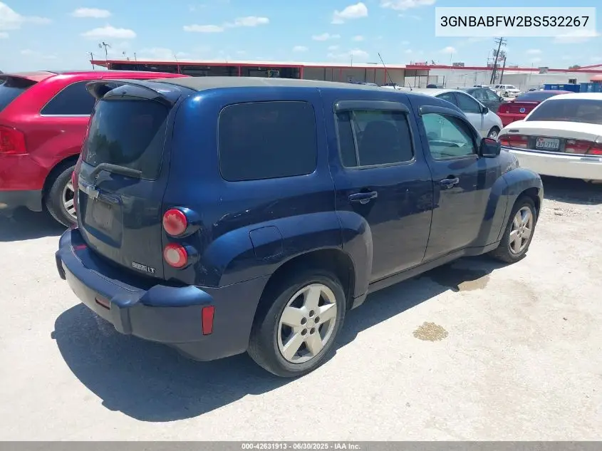 2011 Chevrolet Hhr Lt VIN: 3GNBABFW2BS532267 Lot: 42631913