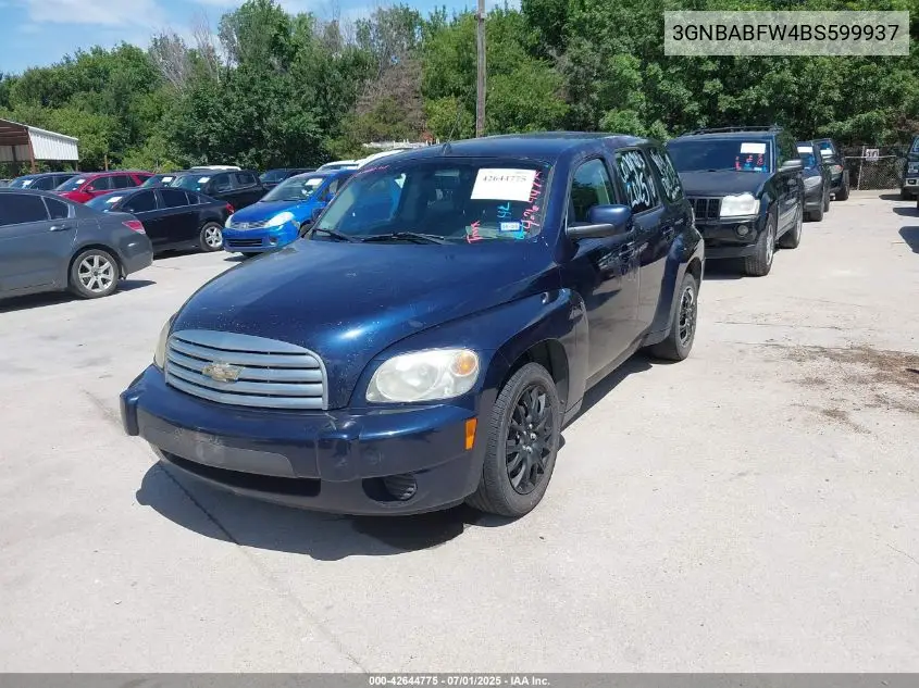 2011 Chevrolet Hhr Lt VIN: 3GNBABFW4BS599937 Lot: 42644775
