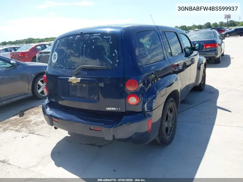 2011 Chevrolet Hhr Lt VIN: 3GNBABFW4BS599937 Lot: 42644775