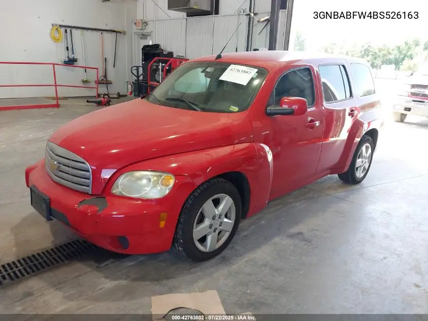 2011 Chevrolet Hhr Lt VIN: 3GNBABFW4BS526163 Lot: 42763802