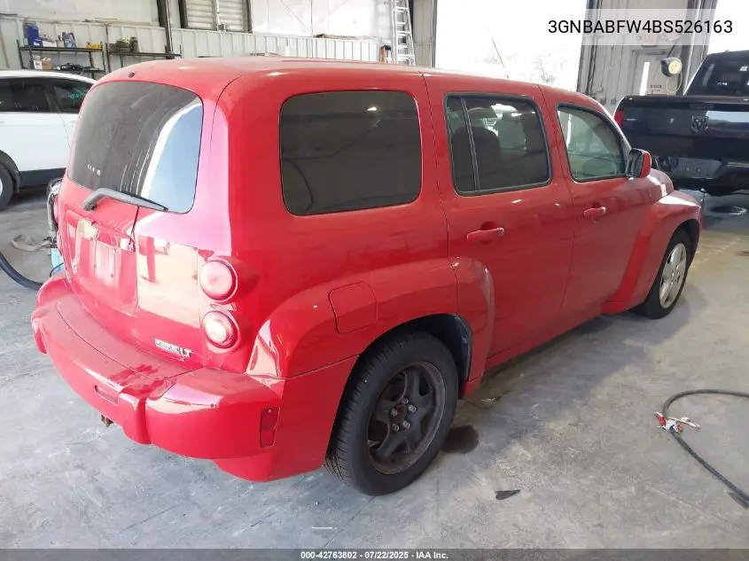 2011 Chevrolet Hhr Lt VIN: 3GNBABFW4BS526163 Lot: 42763802