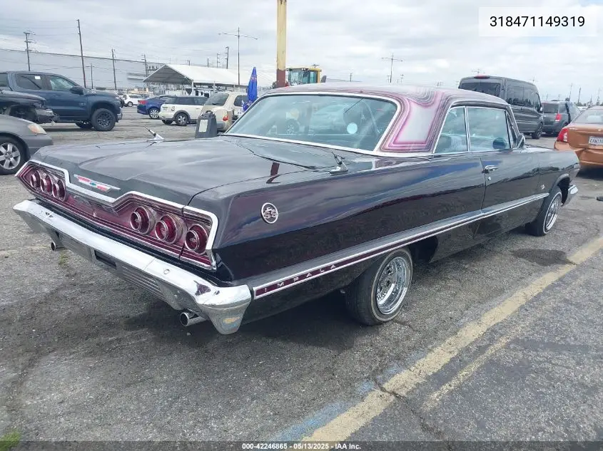 1963 Chevrolet Impala VIN: 318471149319 Lot: 42246865