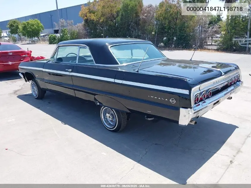 1964 Chevrolet Impala VIN: 0000041847L198718 Lot: 42436779