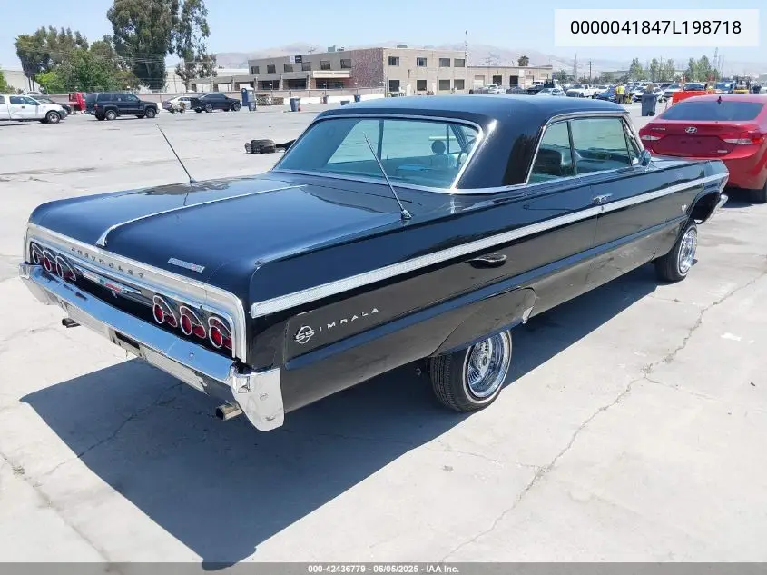 1964 Chevrolet Impala VIN: 0000041847L198718 Lot: 42436779