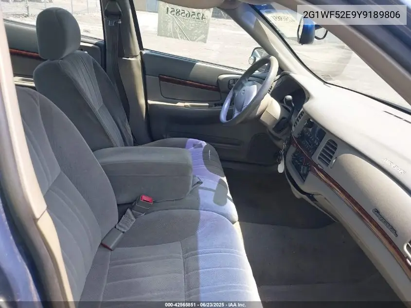 2000 Chevrolet Impala VIN: 2G1WF52E9Y9189806 Lot: 42565851