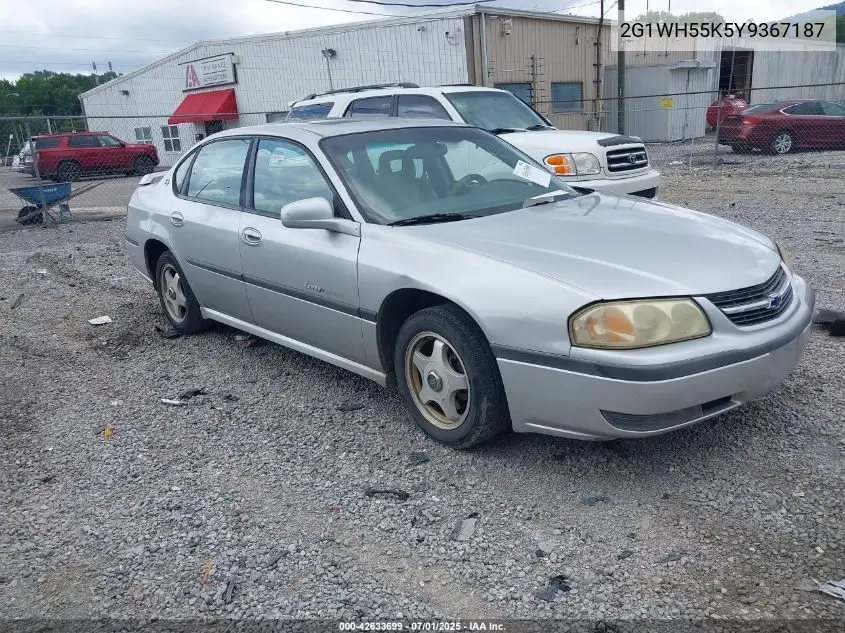 2000 Chevrolet Impala Ls VIN: 2G1WH55K5Y9367187 Lot: 42633699