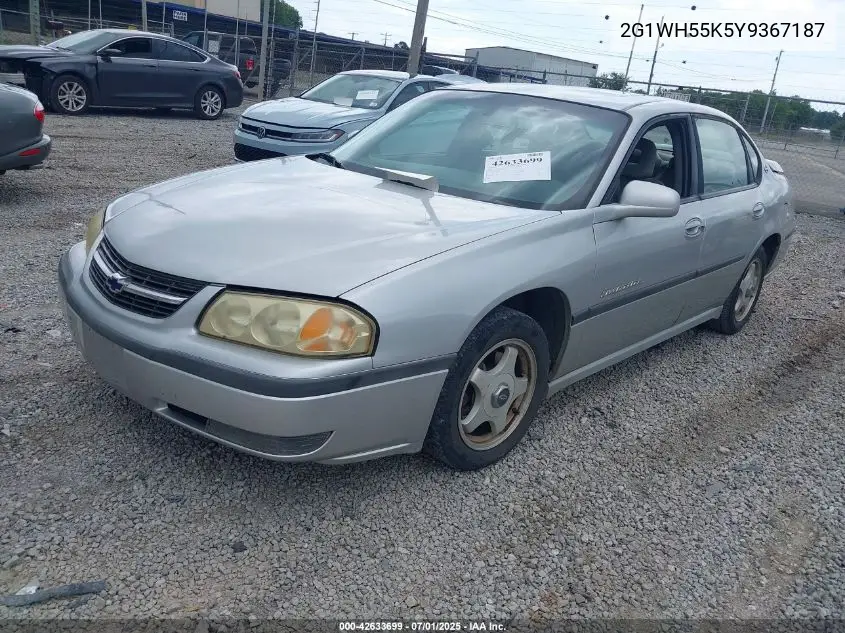 2000 Chevrolet Impala Ls VIN: 2G1WH55K5Y9367187 Lot: 42633699