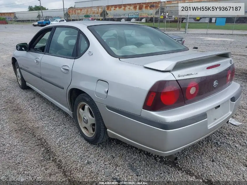 2000 Chevrolet Impala Ls VIN: 2G1WH55K5Y9367187 Lot: 42633699