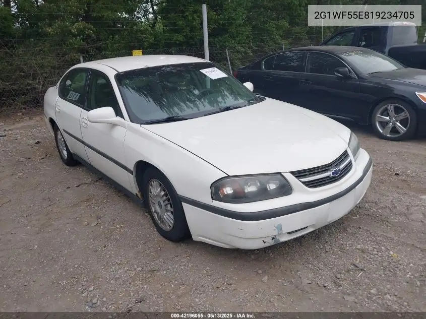 2001 Chevrolet Impala VIN: 2G1WF55E819234705 Lot: 42196055