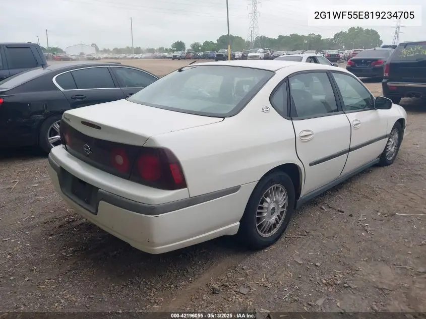 2001 Chevrolet Impala VIN: 2G1WF55E819234705 Lot: 42196055