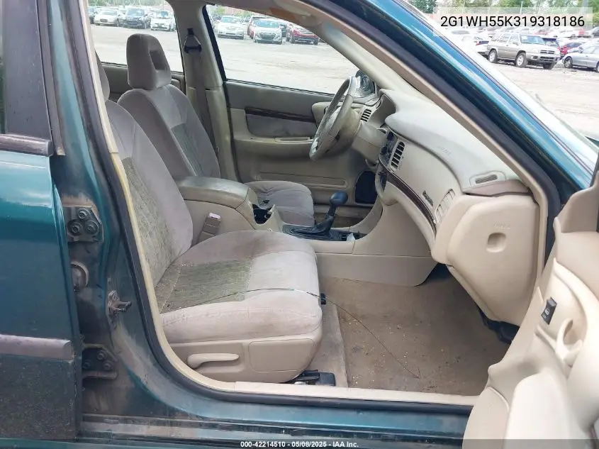 2001 Chevrolet Impala Ls VIN: 2G1WH55K319318186 Lot: 42214510