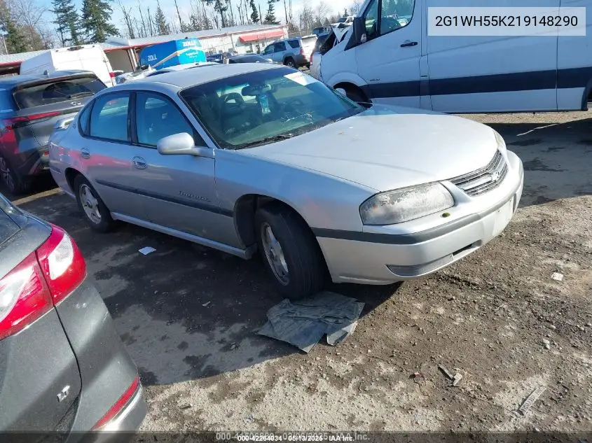2001 Chevrolet Impala Ls VIN: 2G1WH55K219148290 Lot: 42264034