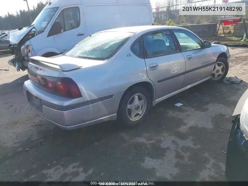 2001 Chevrolet Impala Ls VIN: 2G1WH55K219148290 Lot: 42264034