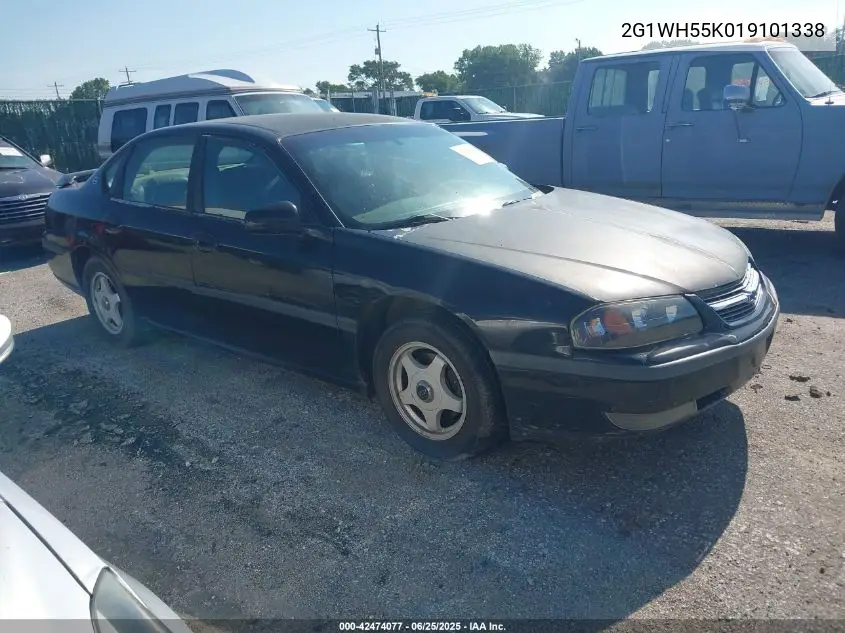 2001 Chevrolet Impala Ls VIN: 2G1WH55K019101338 Lot: 42474077