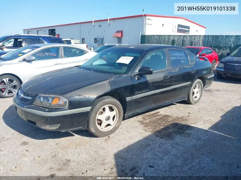 2001 Chevrolet Impala Ls VIN: 2G1WH55K019101338 Lot: 42474077
