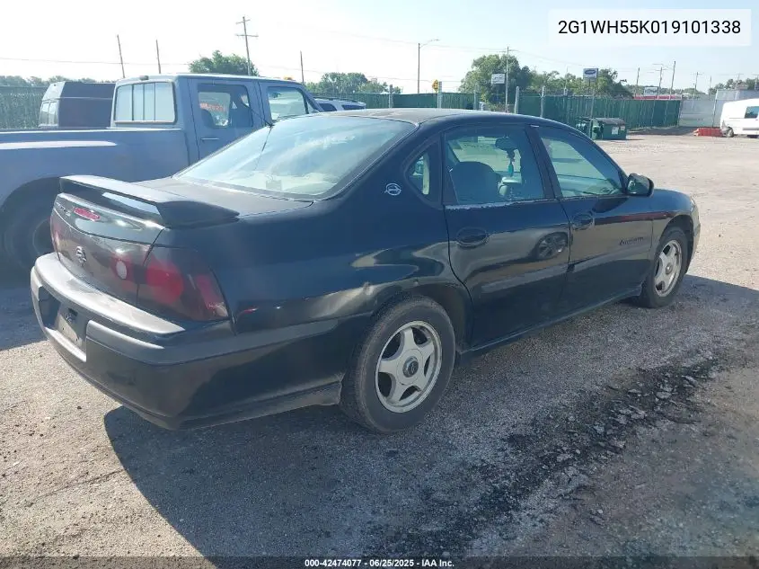 2001 Chevrolet Impala Ls VIN: 2G1WH55K019101338 Lot: 42474077