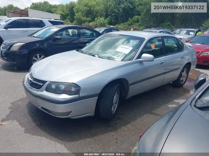 2001 Chevrolet Impala Ls VIN: 2G1WH55K619337122 Lot: 42610687