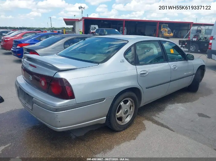 2001 Chevrolet Impala Ls VIN: 2G1WH55K619337122 Lot: 42610687