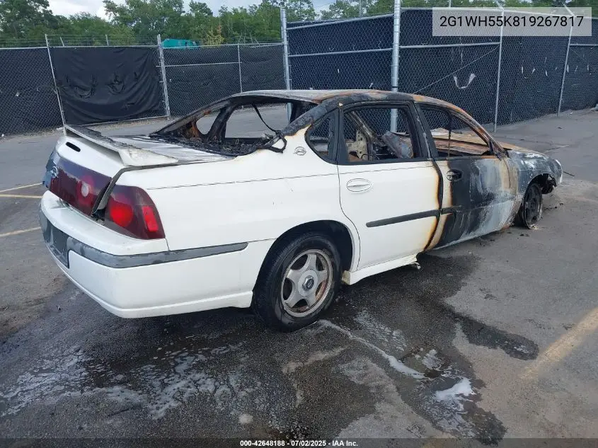 2001 Chevrolet Impala Ls VIN: 2G1WH55K819267817 Lot: 42648188