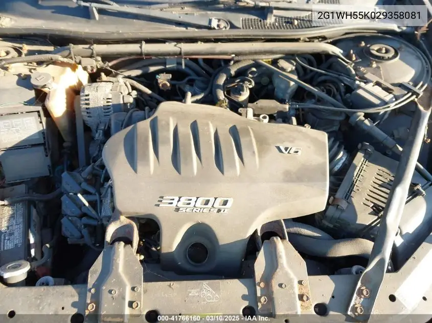 2002 Chevrolet Impala Ls VIN: 2G1WH55K029358081 Lot: 41766160