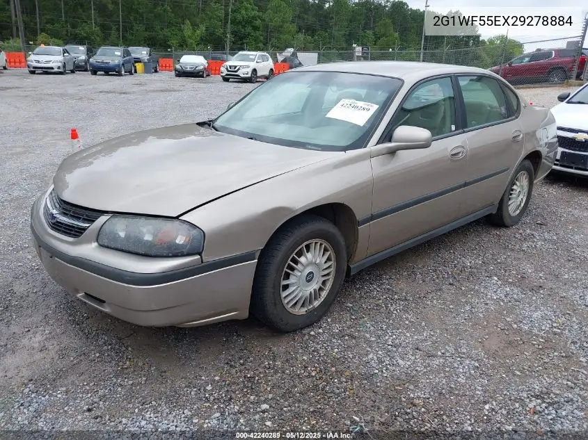2002 Chevrolet Impala VIN: 2G1WF55EX29278884 Lot: 42240289