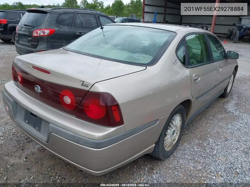 2002 Chevrolet Impala VIN: 2G1WF55EX29278884 Lot: 42240289