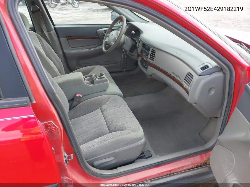2002 Chevrolet Impala VIN: 2G1WF52E429182219 Lot: 42251386