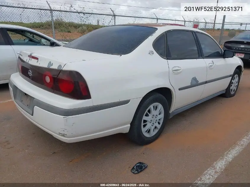 2002 Chevrolet Impala VIN: 2G1WF52E529251371 Lot: 42559843