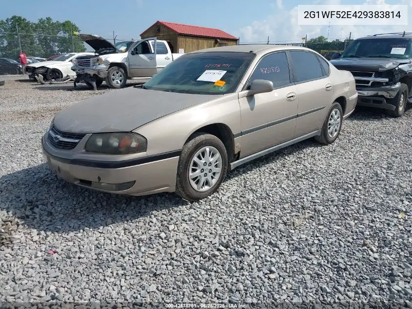 2G1WF52E429383814 2002 Chevrolet Impala