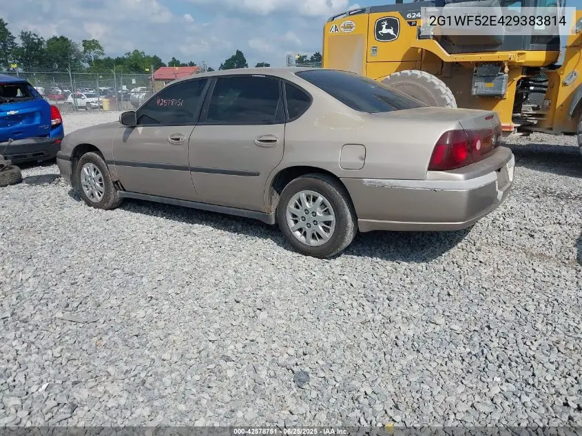 2G1WF52E429383814 2002 Chevrolet Impala