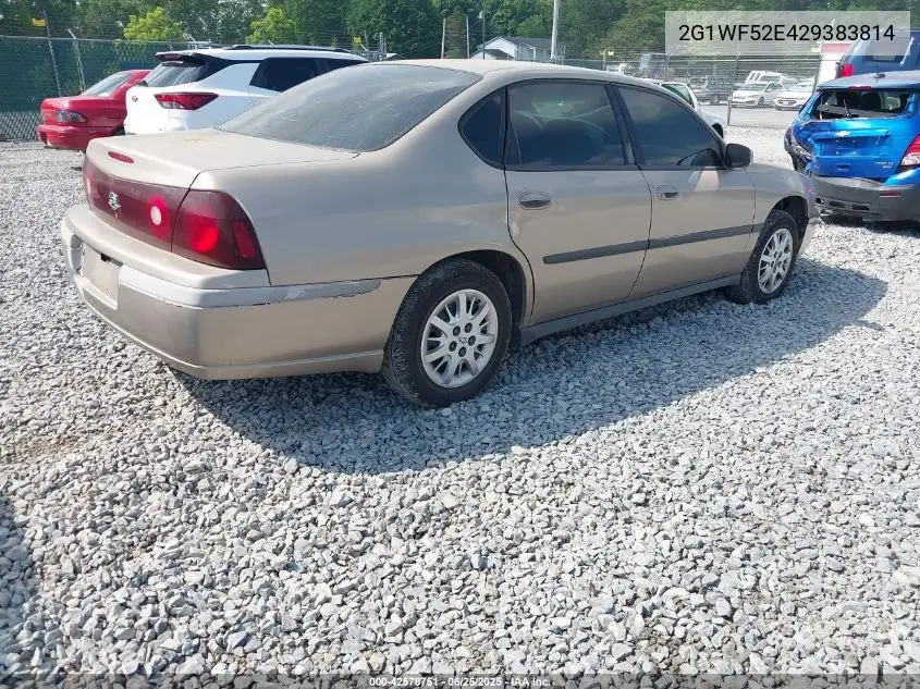 2G1WF52E429383814 2002 Chevrolet Impala