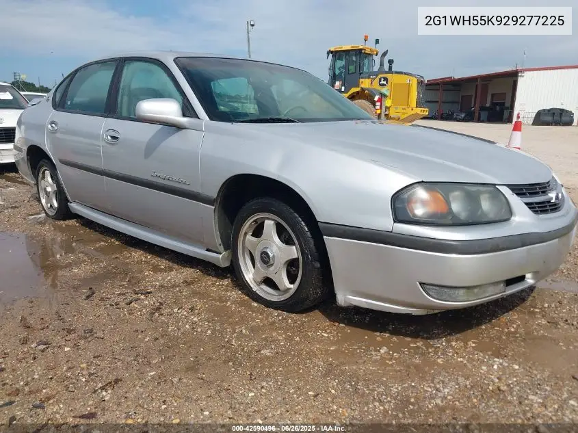 2002 Chevrolet Impala Ls VIN: 2G1WH55K929277225 Lot: 42590496