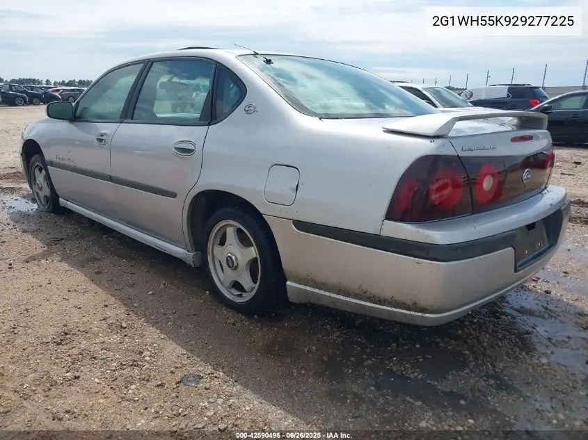 2002 Chevrolet Impala Ls VIN: 2G1WH55K929277225 Lot: 42590496