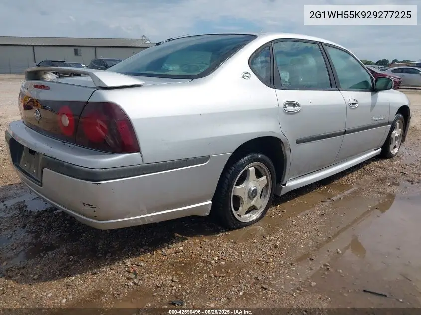 2002 Chevrolet Impala Ls VIN: 2G1WH55K929277225 Lot: 42590496