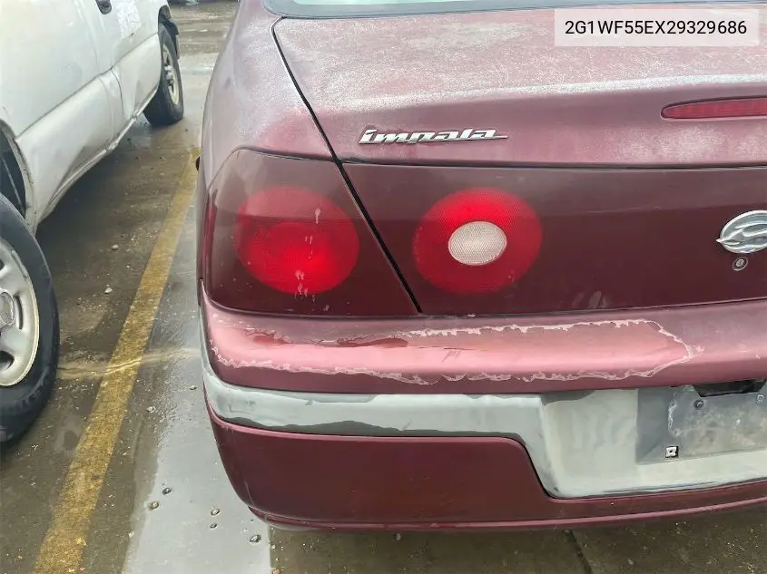 2002 Chevrolet Impala VIN: 2G1WF55EX29329686 Lot: 42631409